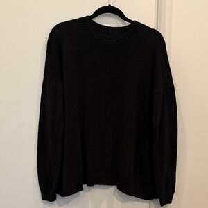 Lauren Manoogian Black Crewneck Sweater